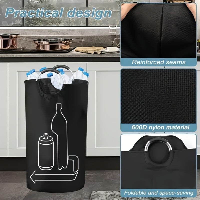 115L Large Collapsible Storage Bin for Laundry and Recycling