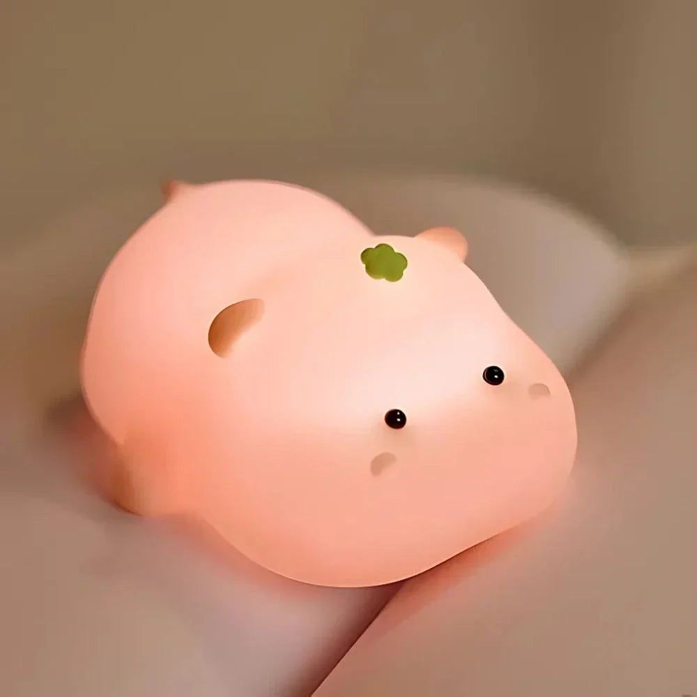 Adorable LED Night Lamp Adjustable Brightness with Sleep Timer