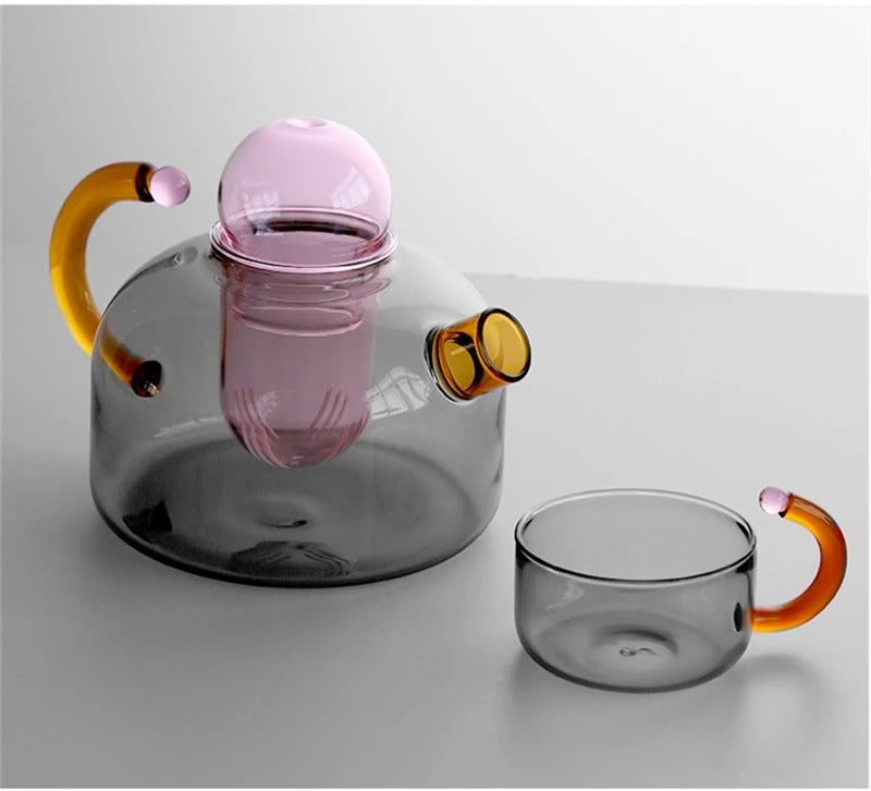 Tea Brewing Set With Teapot And Mug Urban Style Design