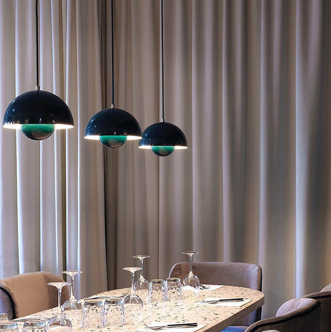 Nordic Dome Pendant Light Contemporary Minimal Ceiling Lighting