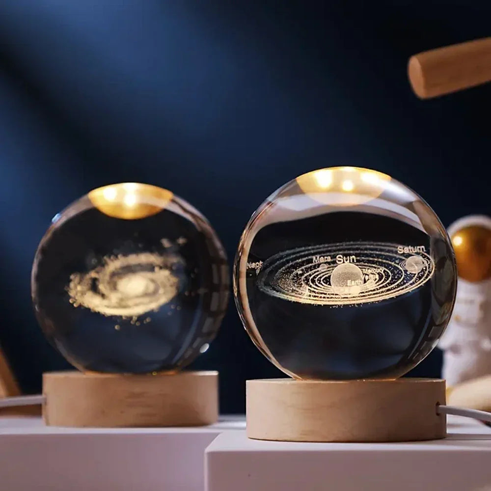 Cosmic Crystal Ball Lamp Magical LED Home Décor