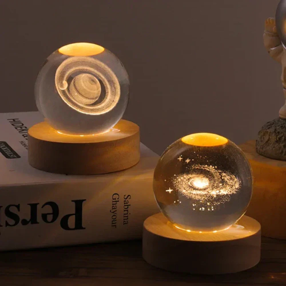 3D Celestial Planet Night Light USB Powered LED Lamp