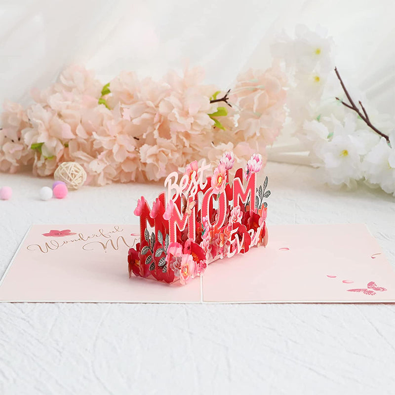 Mother’s Day 3D Flower Card Unique Keepsake for Her