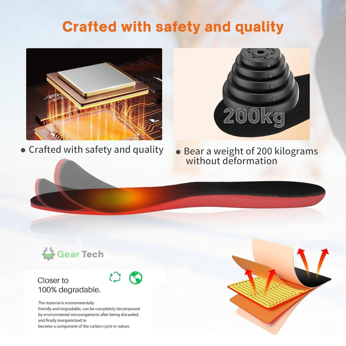 Rechargeable Heated Insoles UK for Winter Warmth