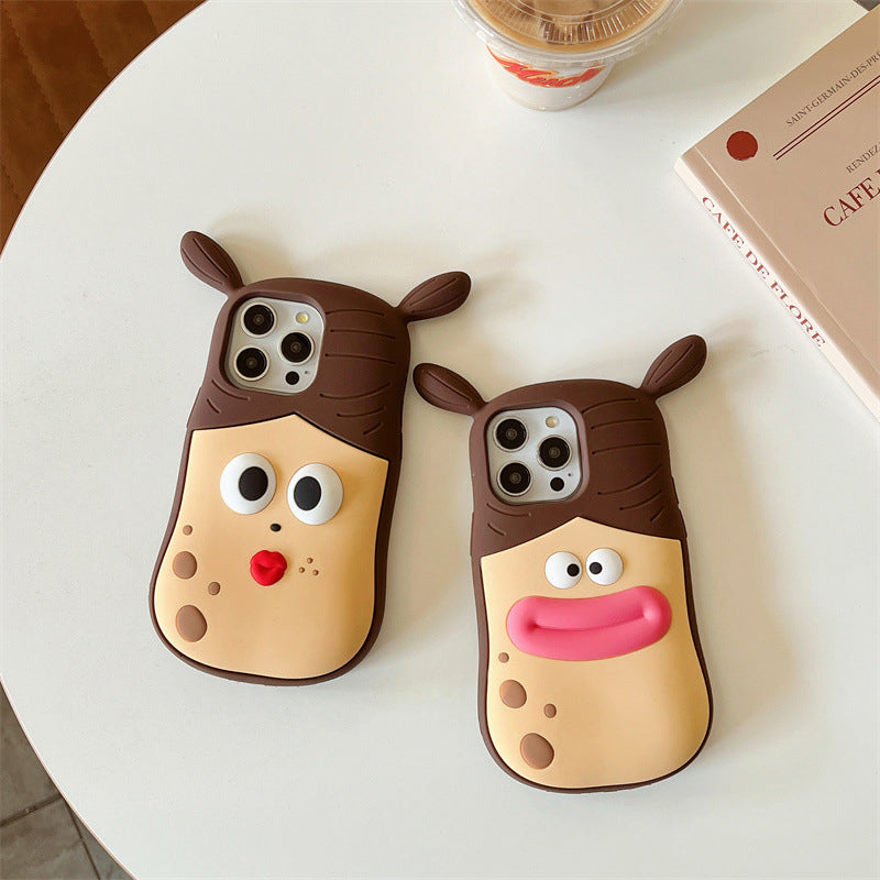 Cute Frog Cartoon Phonecase – Playful 3D Design