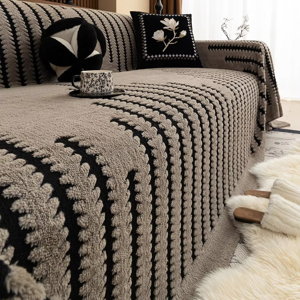 Decorative Tufted Sofa Throw with Cosy Texture