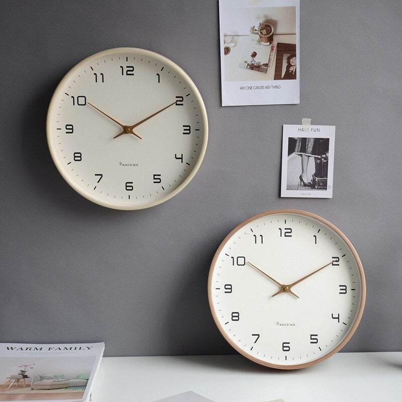 Nordic Minimalist Wall Clock Modern Scandinavian Style