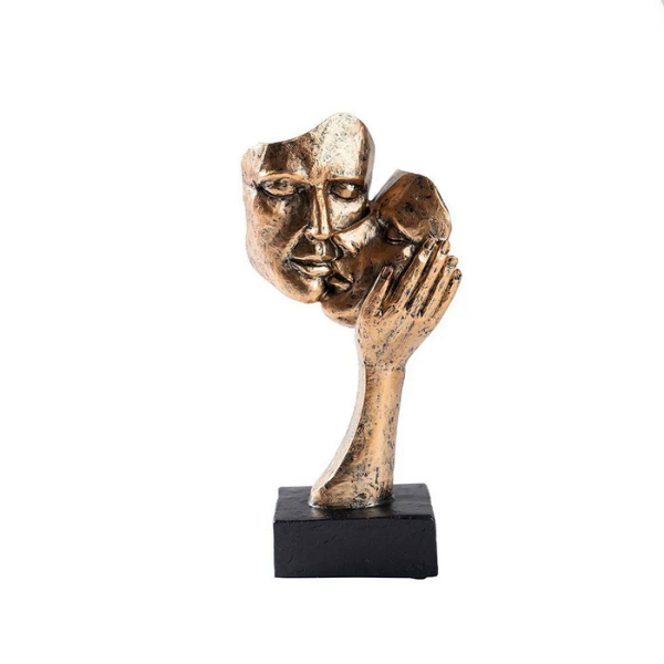 Abstract Art Sculpture Contemporary Couple Statue for Home Display