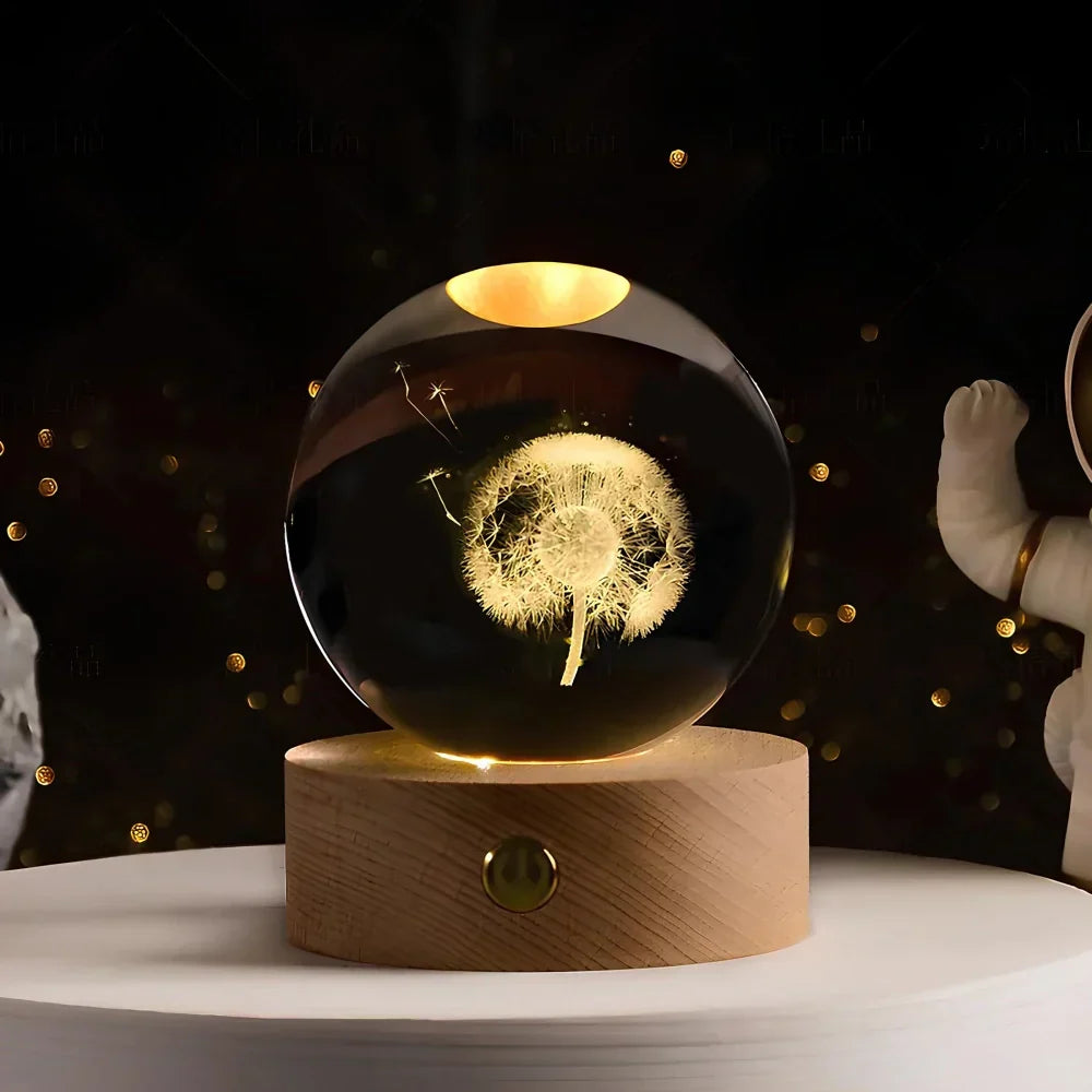 3D Celestial Planet Night Light USB Powered LED Lamp