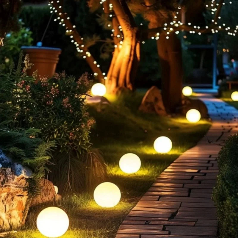 Spherical Garden Light Colour‑Changing LED