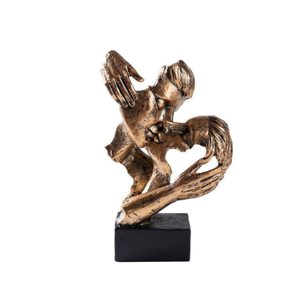 Abstract Art Sculpture Contemporary Couple Statue for Home Display