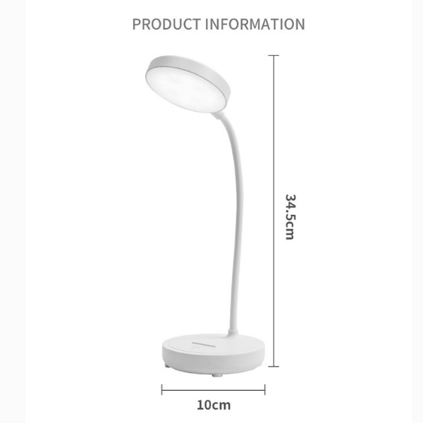 LED Desk Lamp Adjustable Brightness with Flexible Neck