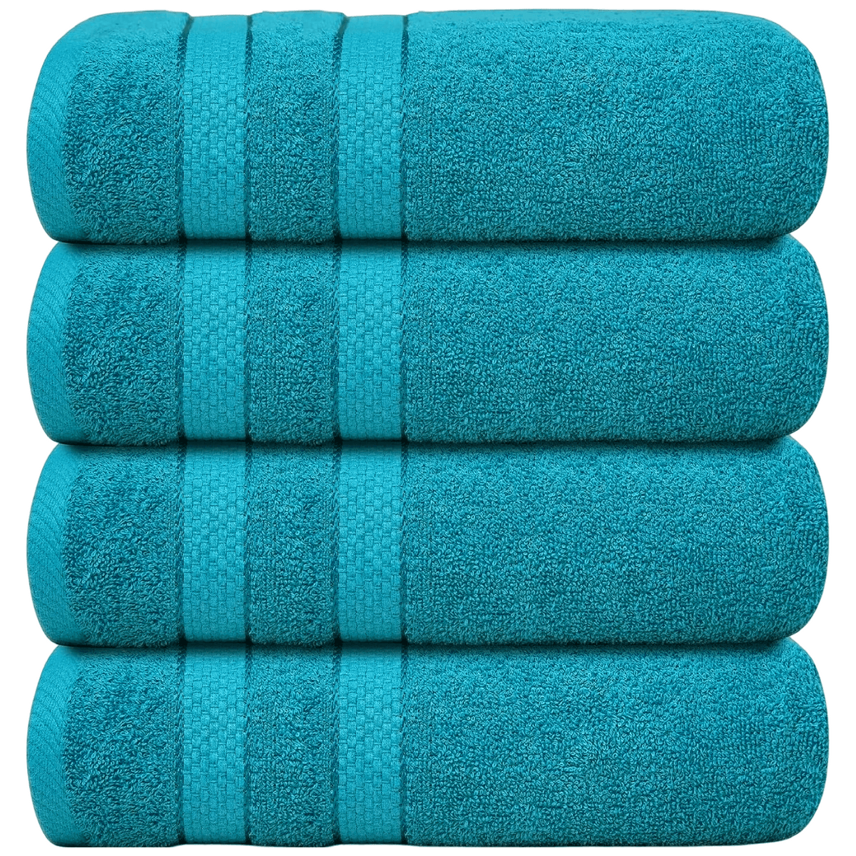 4-Piece Jumbo Bath Towel Set - Quick Dry Bathroom Towels