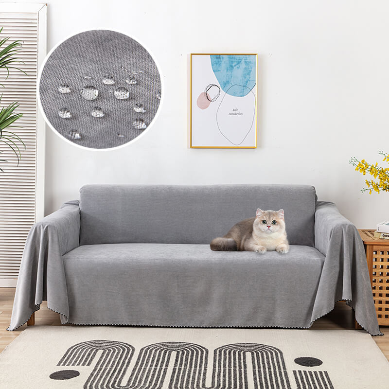 Non-Slip Sofa Cover Washable Protective Couch Throw Cover
