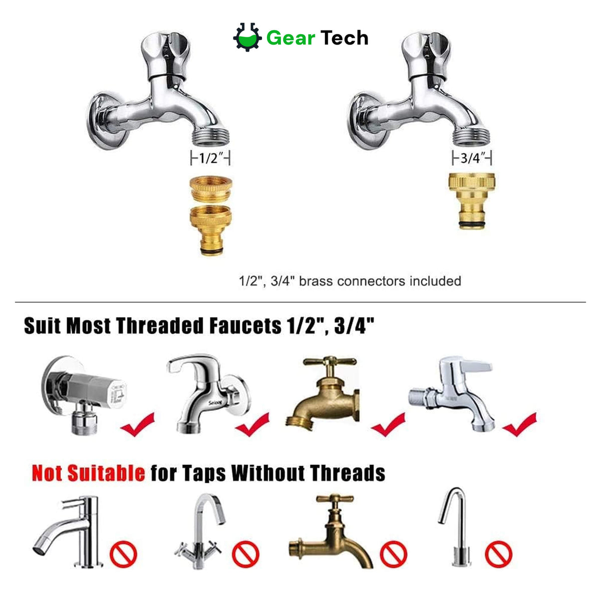 Expandable Garden Hose with 8‑Mode Spray Nozzle Leak‑Proof & Anti‑Kink