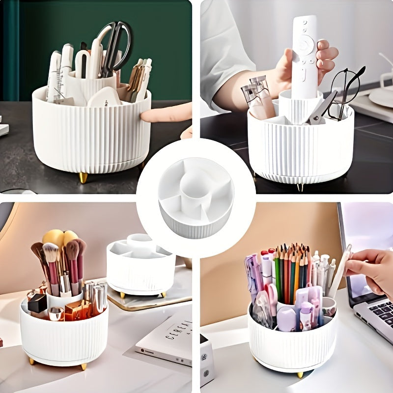 Cosmetic Organizer 360° rotating makeup stand with 5 sections