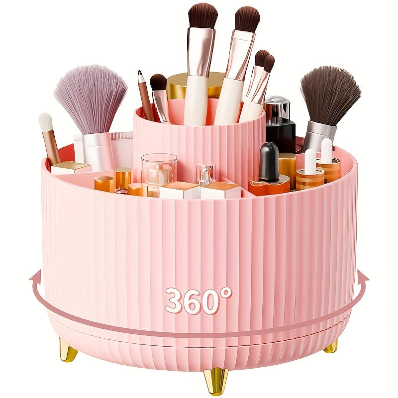 Cosmetic Organizer 360° rotating makeup stand with 5 sections