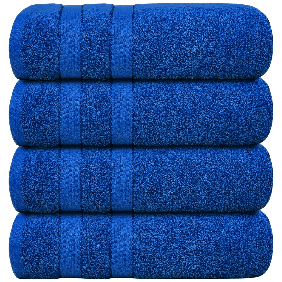 4-Piece Jumbo Bath Towel Set - Quick Dry Bathroom Towels