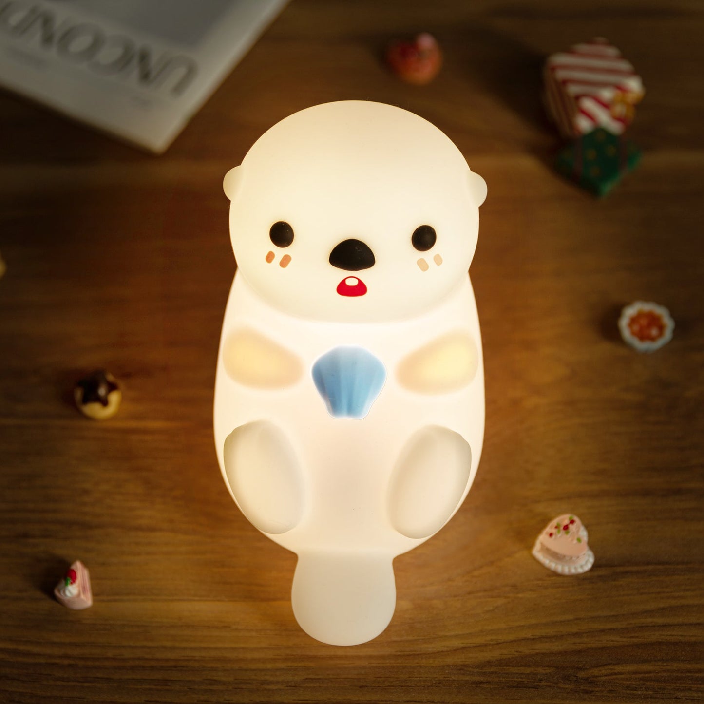 avichic® Otter Squishy Silicon LED Night Light Limited - Tap Lamp, Best Gift for Kids and Girls