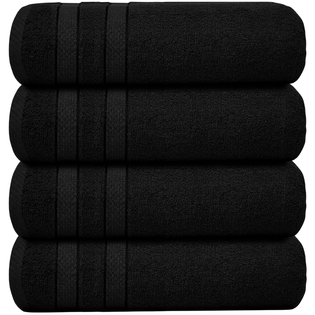 4-Piece Jumbo Bath Towel Set - Quick Dry Bathroom Towels