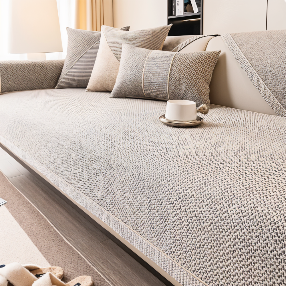 Decorative Quilt Sofa Cover Anti‑Slip Design