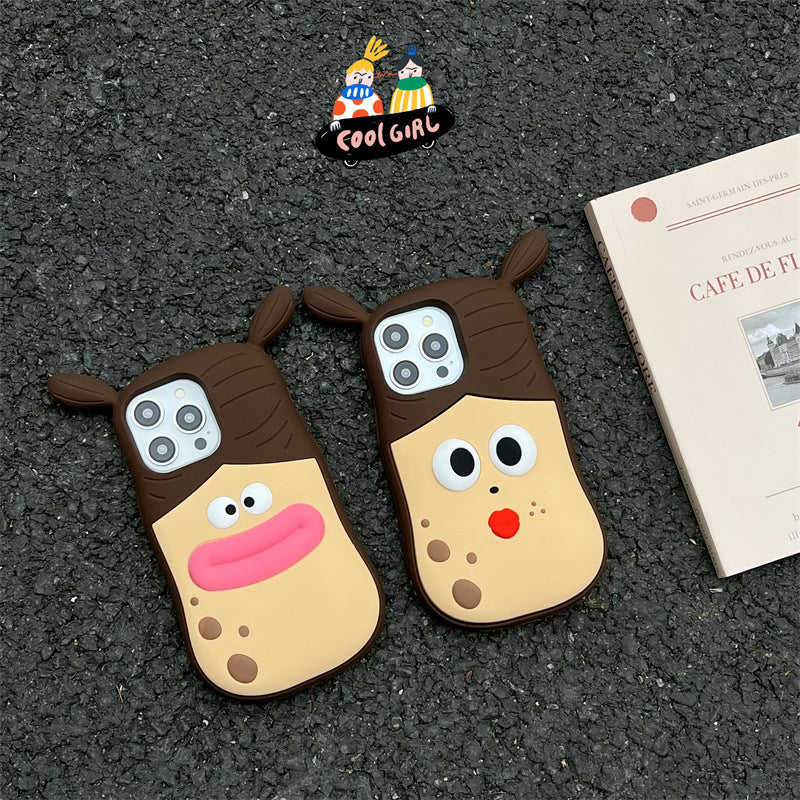 Cute Frog Cartoon Phonecase – Playful 3D Design