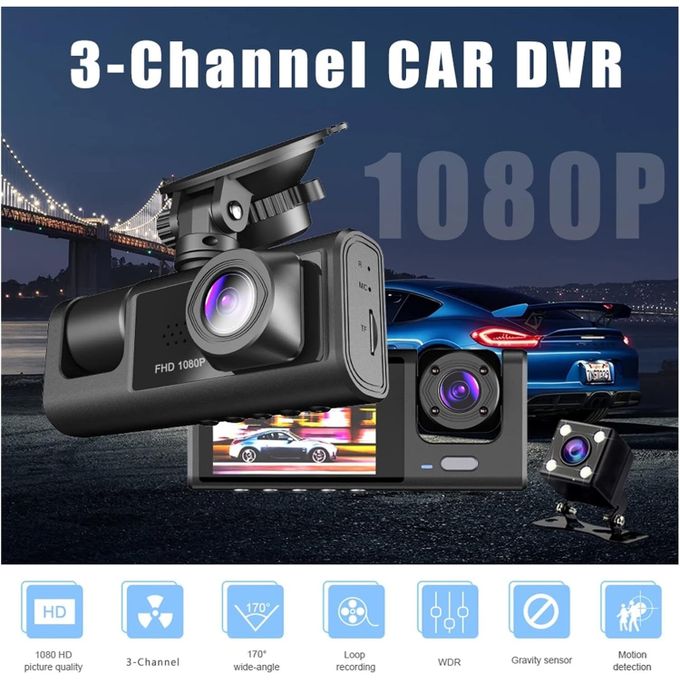 Ultimate Guardian 1080P Triple Lens Dash Cam