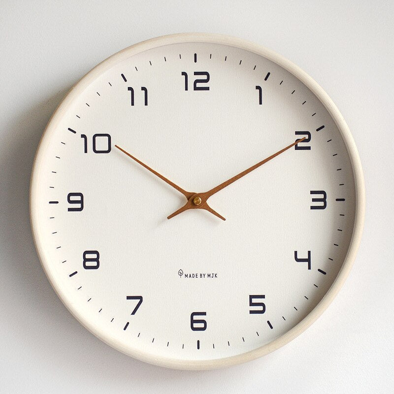 Nordic Minimalist Wall Clock Modern Scandinavian Style