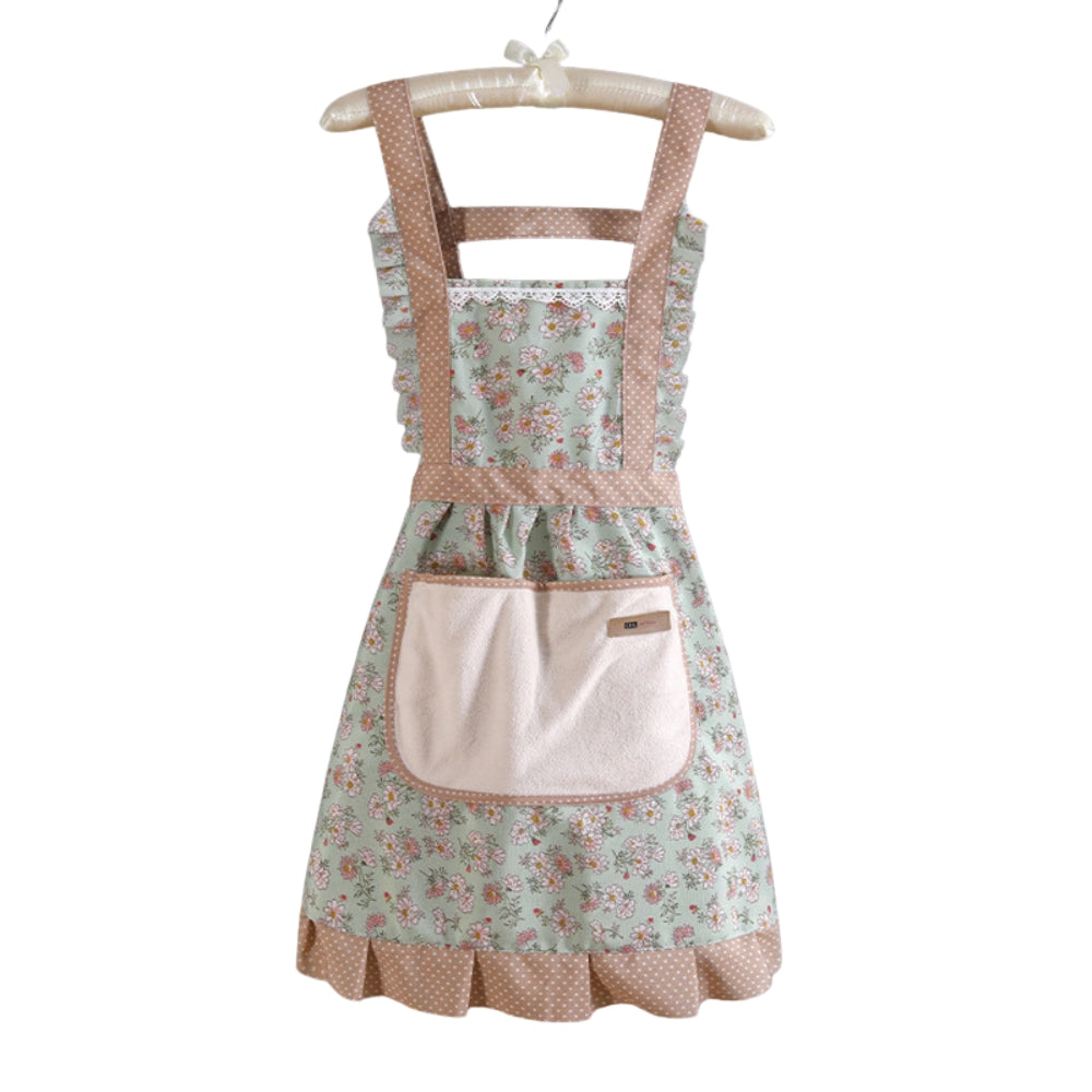 Stylish Cooking Apron Elegant Floral Design for Home & Restaurant