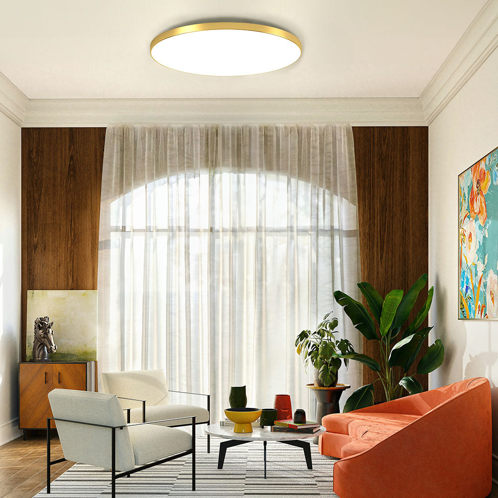 Modern Round LED Ceiling Light Bright Flush Mount Indoor Lighting