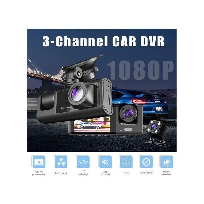 Ultimate Guardian 1080P Triple Lens Dash Cam