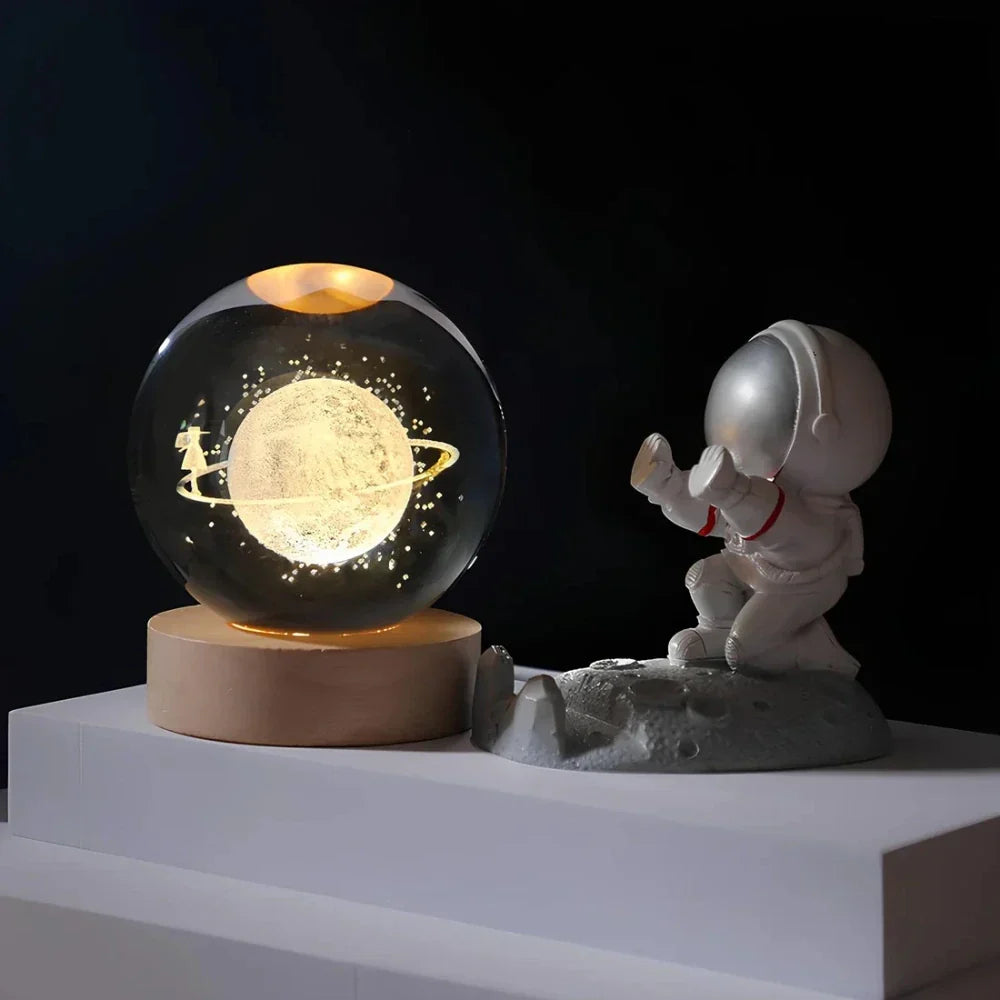 Cosmic Crystal Ball Lamp Magical LED Home Décor
