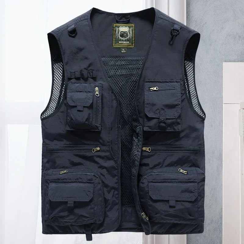 Breathable Cargo Vest for Hot Days