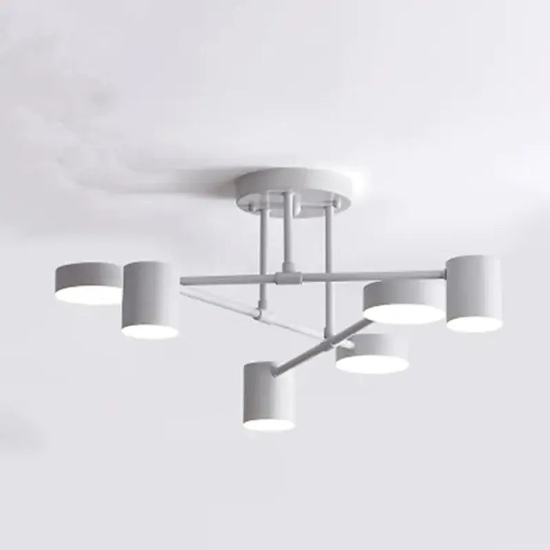 Modern Living Room Ceiling Light 6-Light Adjustable Design