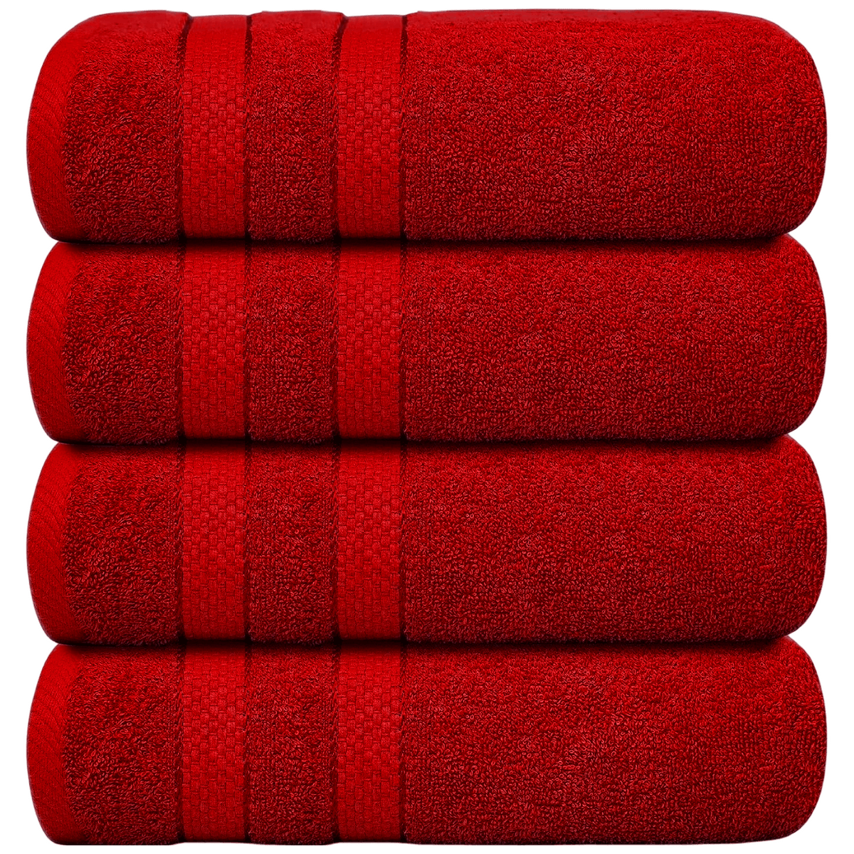 4-Piece Jumbo Bath Towel Set - Quick Dry Bathroom Towels