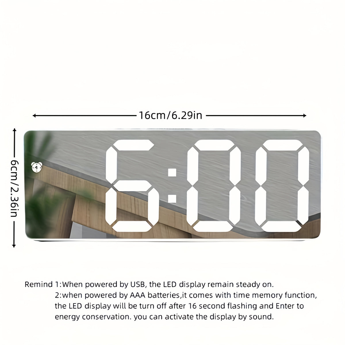 Digital Sunrise Alarm Clock Light Simulation with Snooze Function