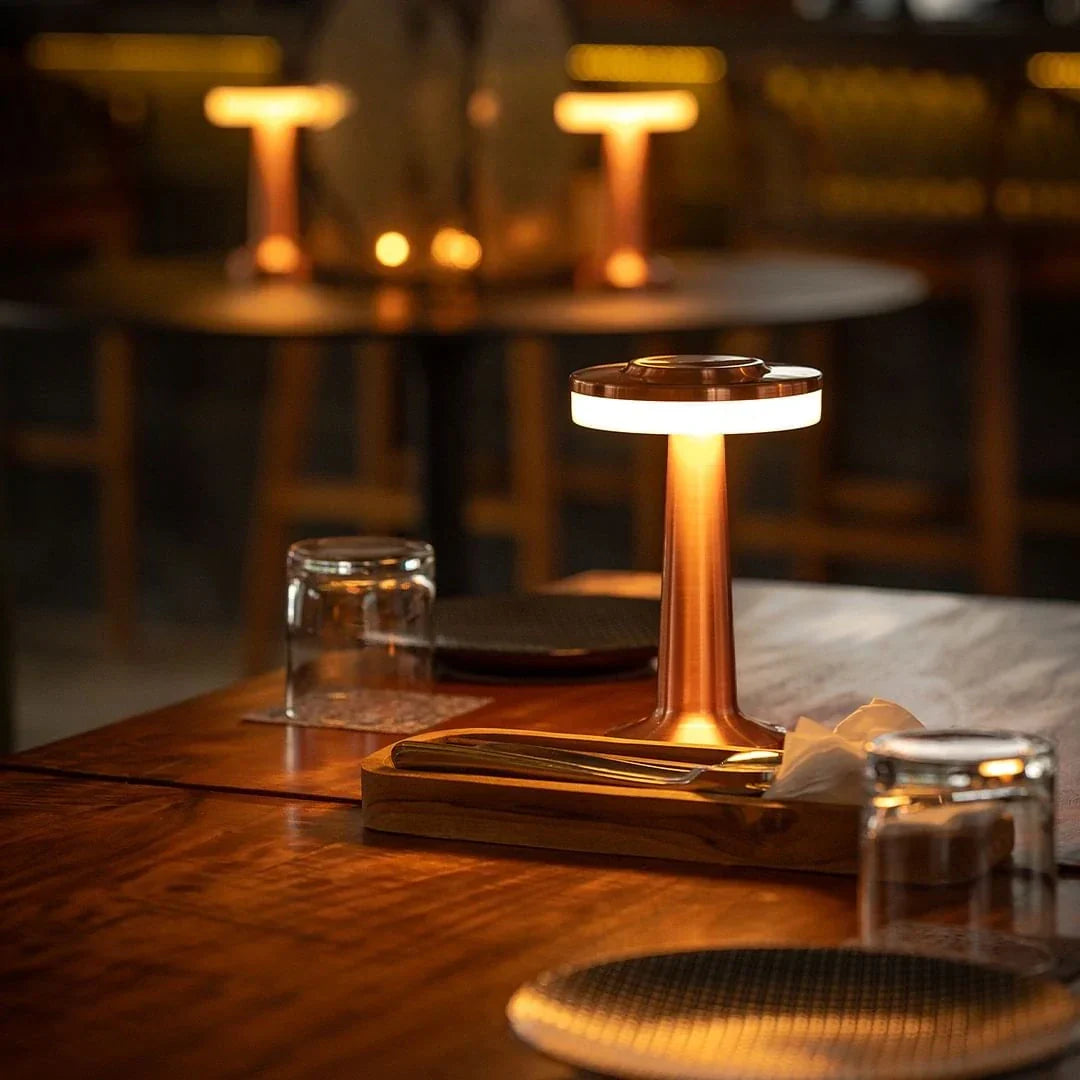 Portable Dimmable Table Lamp Elegant Retro Design