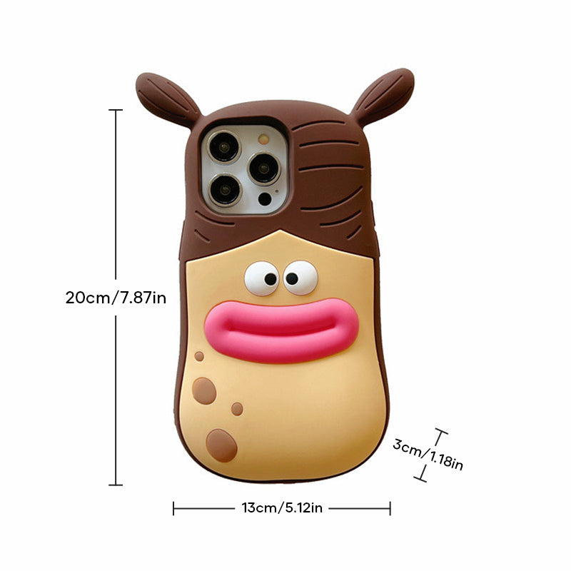 Cute Frog Cartoon Phonecase – Playful 3D Design
