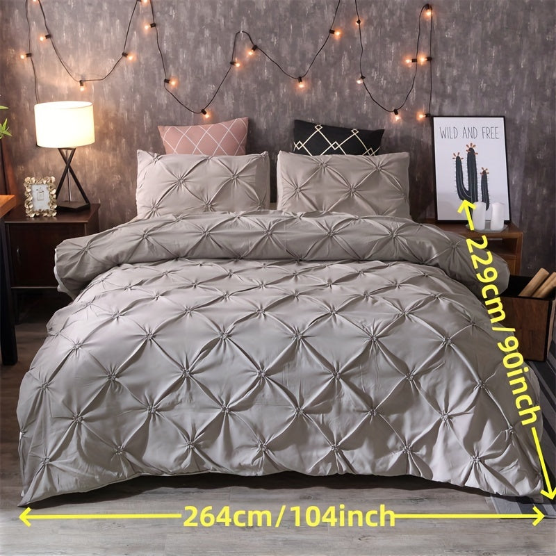 Elegant Pintuck Quilts Bedding Set