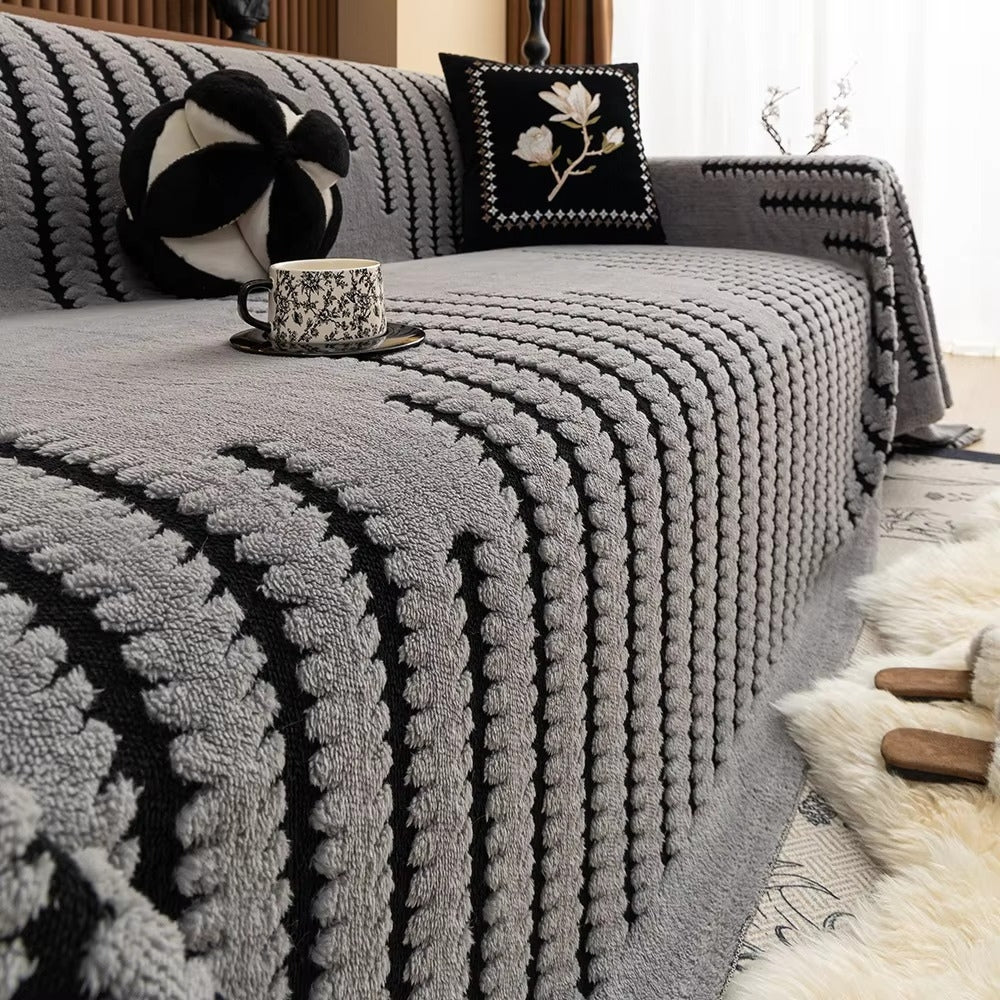 Decorative Tufted Sofa Throw with Cosy Texture
