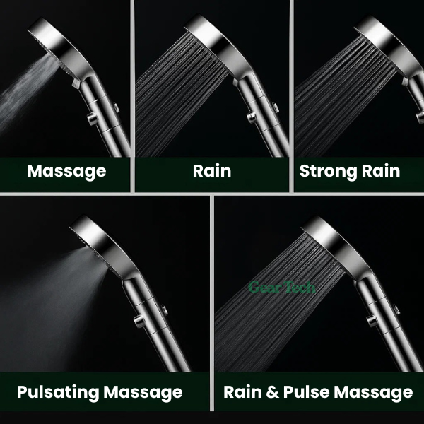 Spa‑Style Shower Head with Pressure Boost