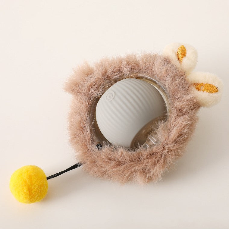 Rechargeable Cat Play Toy with Rolling Action