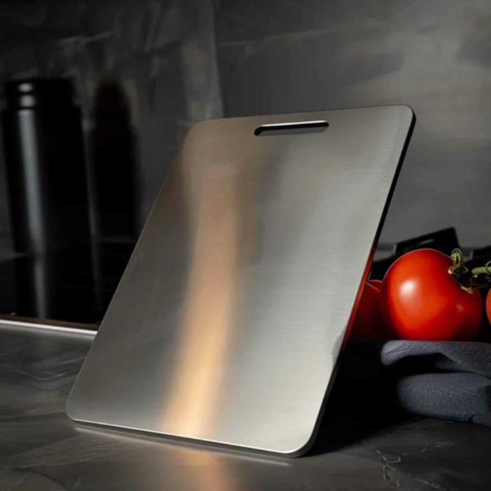 Durable Kitchen Chopping Board Antibacterial Stainless Steel Design