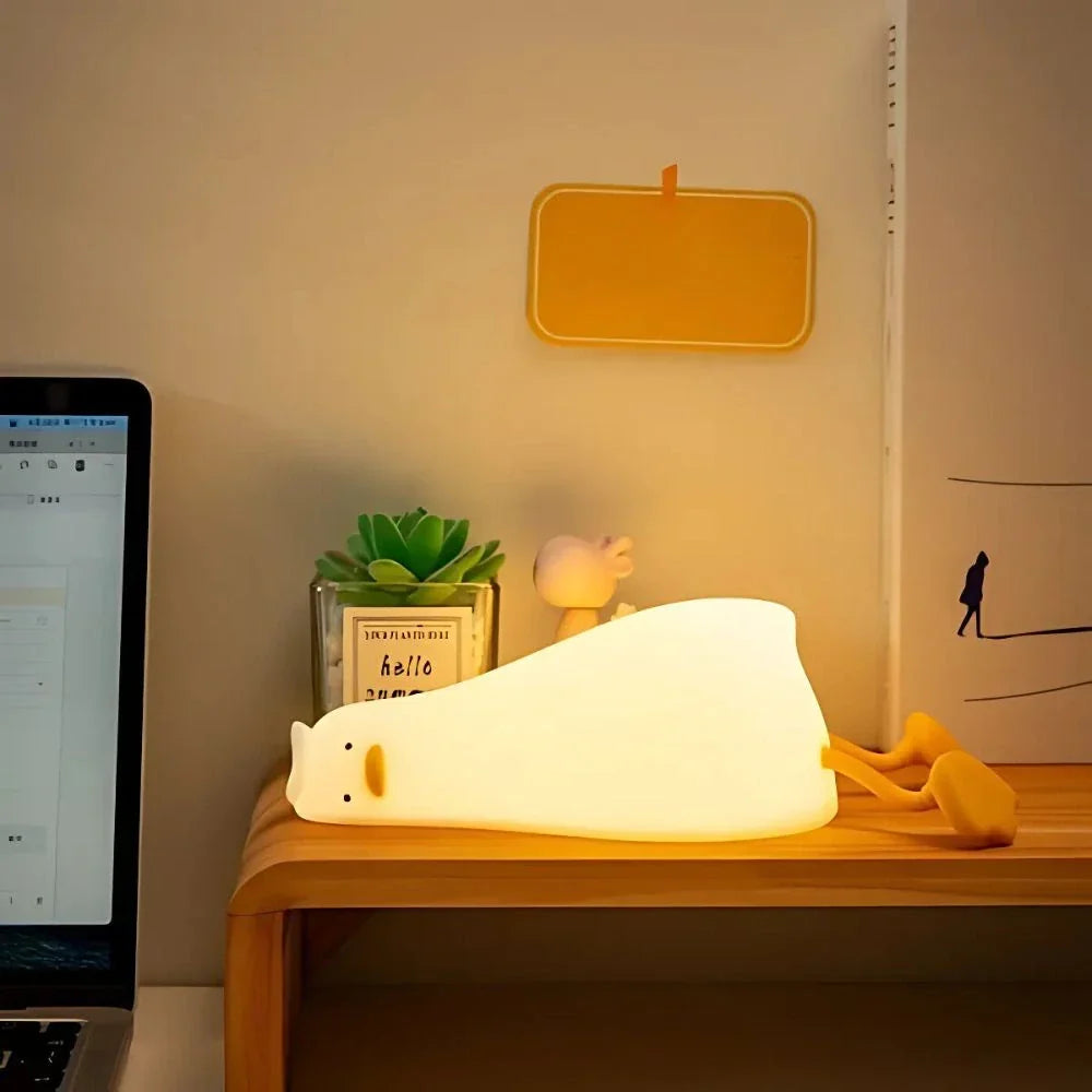 Adorable LED Night Lamp Adjustable Brightness with Sleep Timer