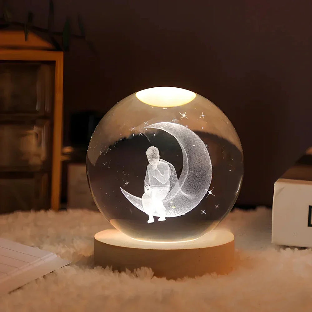 3D Celestial Planet Night Light USB Powered LED Lamp