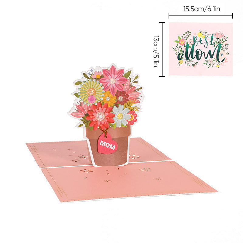 Mother’s Day 3D Flower Card Unique Keepsake for Her
