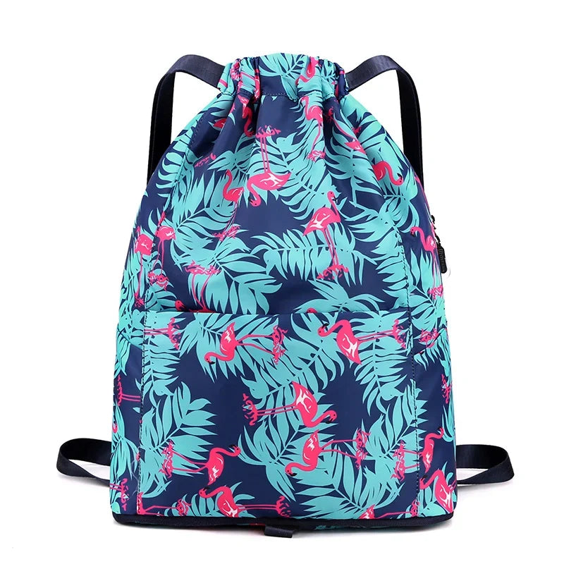 Drawstring Foldable Large Capacity Travel Sport Backpack