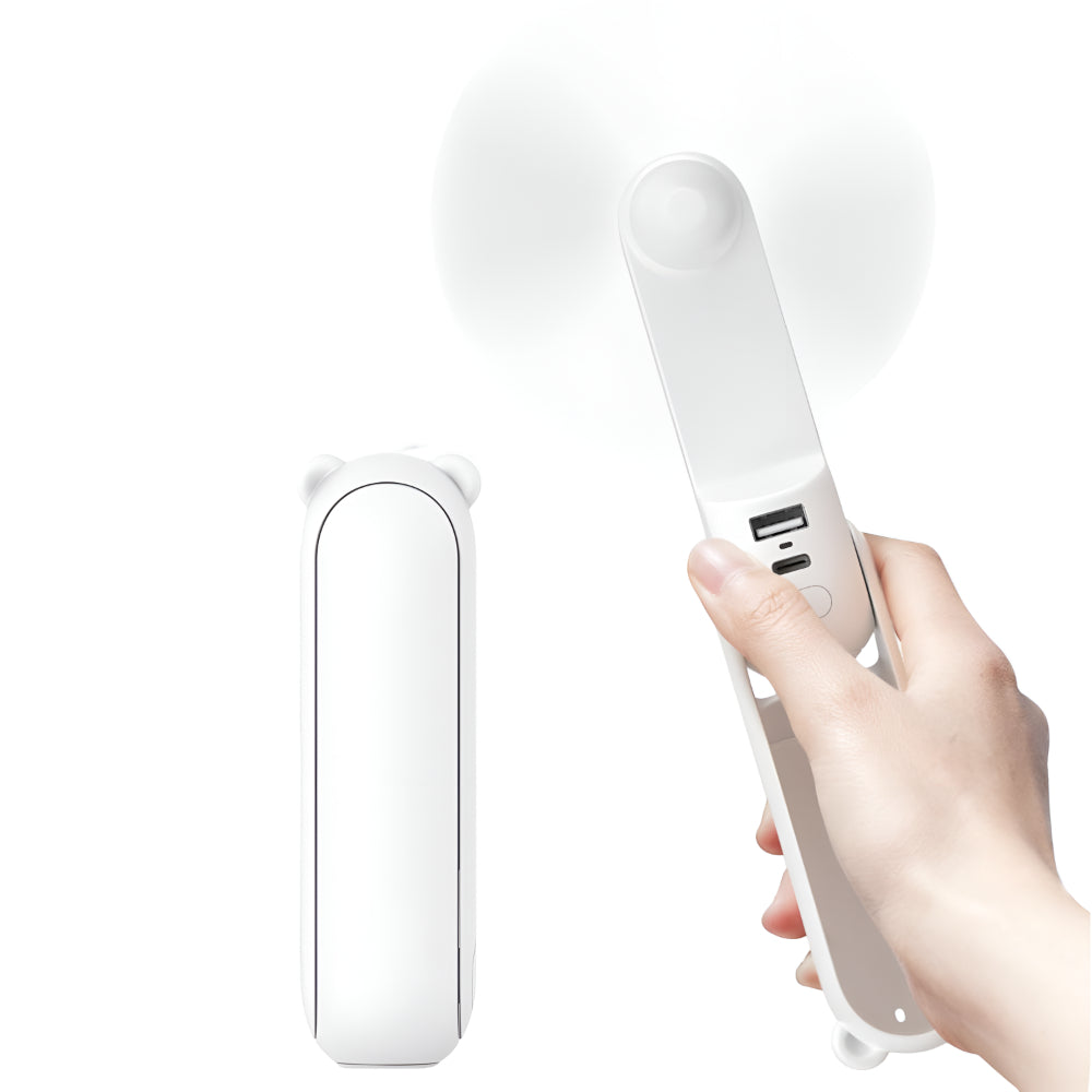 Portable USB Rechargeable Handheld Fan with Foldable Pocket Design
