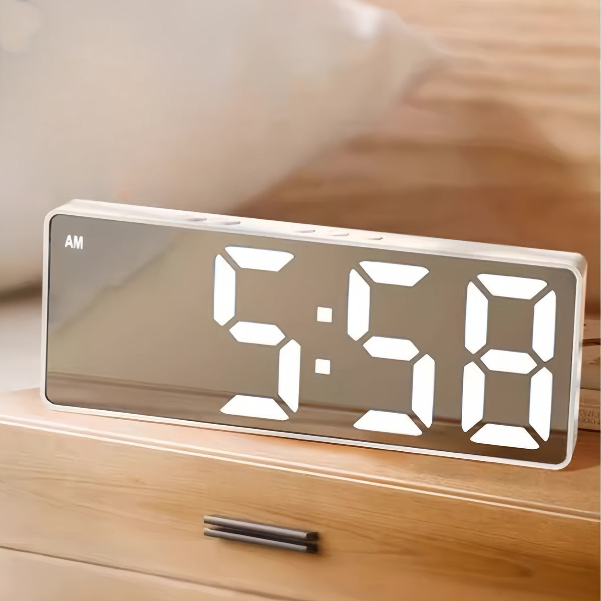 Digital Sunrise Alarm Clock Light Simulation with Snooze Function