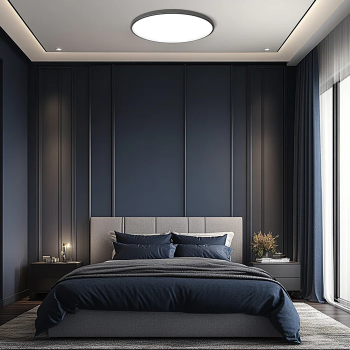 Modern Round LED Ceiling Light Bright Flush Mount Indoor Lighting
